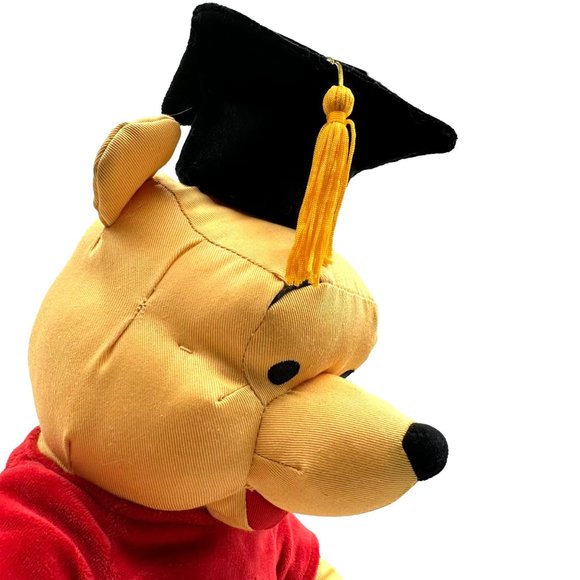 Winnie the Pooh Disney Store Exclusive Graduate Grad Twill Plush 14" Plush Stuff - Picture 6 of 12